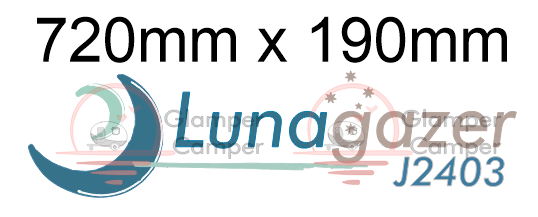 Jurgens Lunagazer new logo decal - single