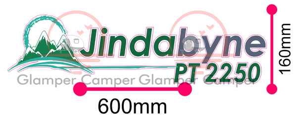 Jurgens Jindabyne logo decal - to suit dropdown table