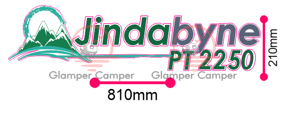Jurgens Jindabyne logo decal - front boot/rear of van