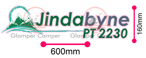 Jurgens Jindabyne logo decal - to suit dropdown table