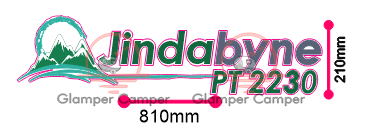 Jurgens Jindabyne logo decal - front boot/rear of van