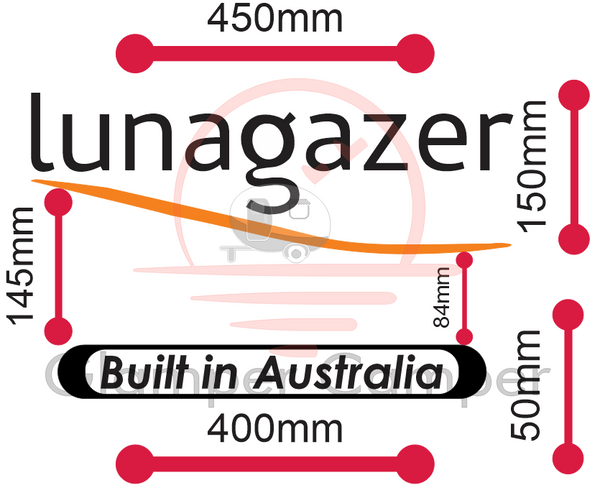 Jurgens Lunagazer logo decals - older models