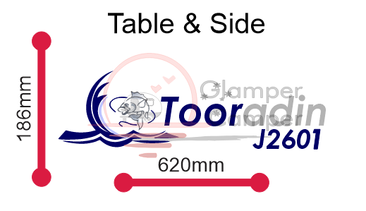 Jurgens Tooradin logo decal - to suit Table/Side or Front boot or Rear