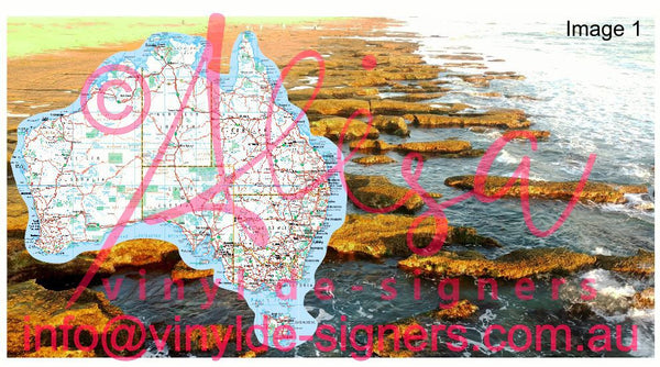 Caravan Picnic Table - Australian Map