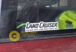 Landcruiser sticker - 18cm x 4.5cm
