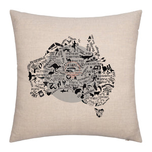 Australiana Themed Cushion Cover